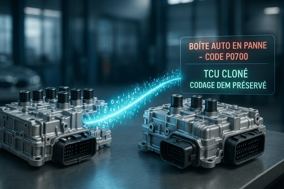 Clonage TCU — Mercedes 7G-Tronic, BMW ZF 8HP, Peugeot EAT6, Renault EDC