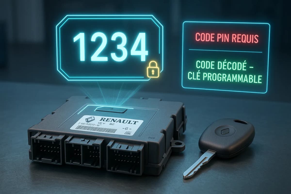 Renault Pin Code Reading — UCH and Immobiliser