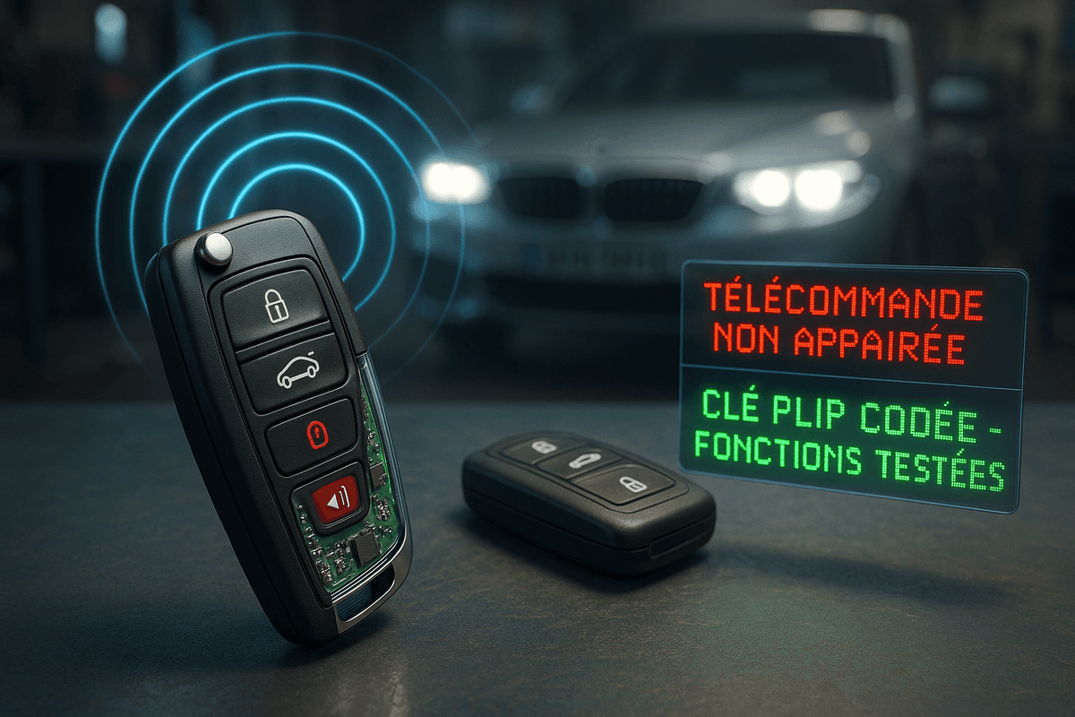 Clé voiture avec télécommande — duplication ou remplacement