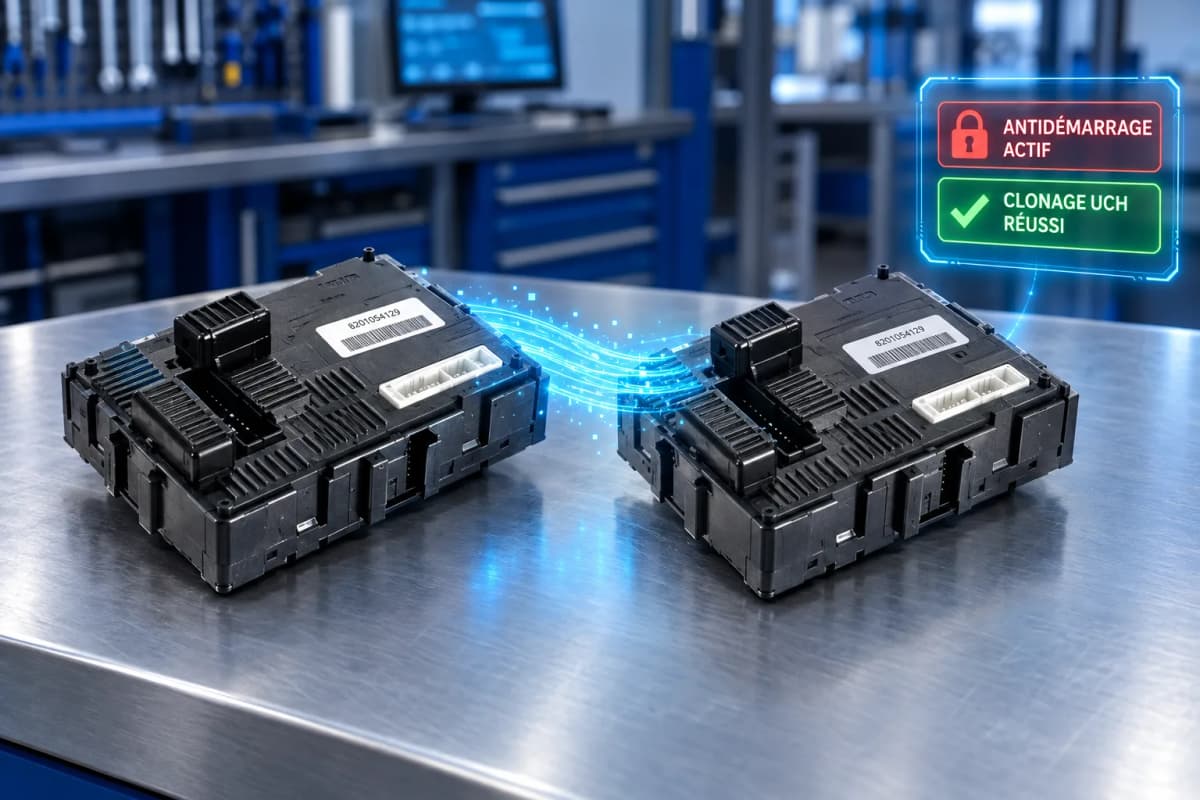 Clonage UCH Clio 3 et Modus — Johnson Controls, clé ou carte