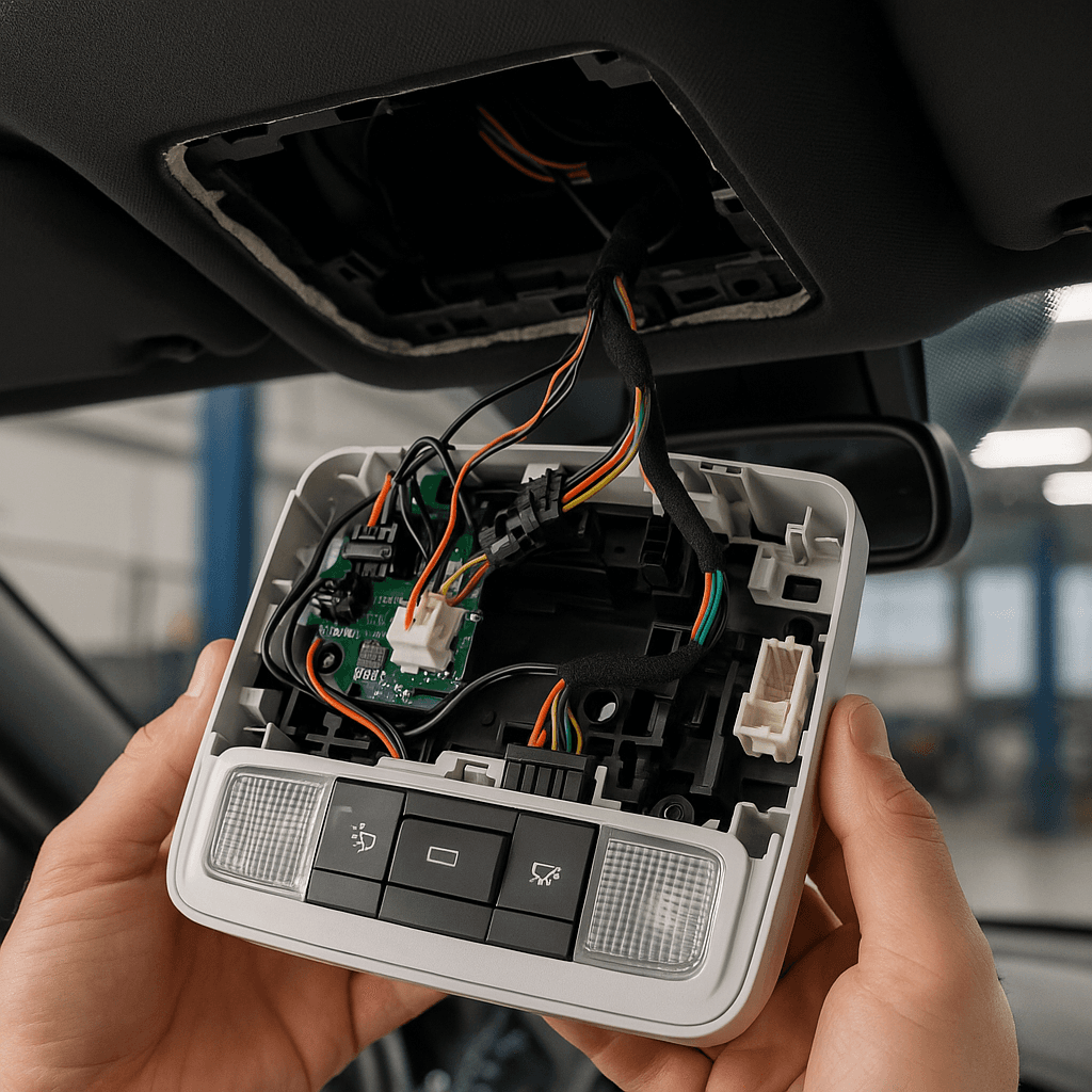 Remplacement du module de console de pavillon