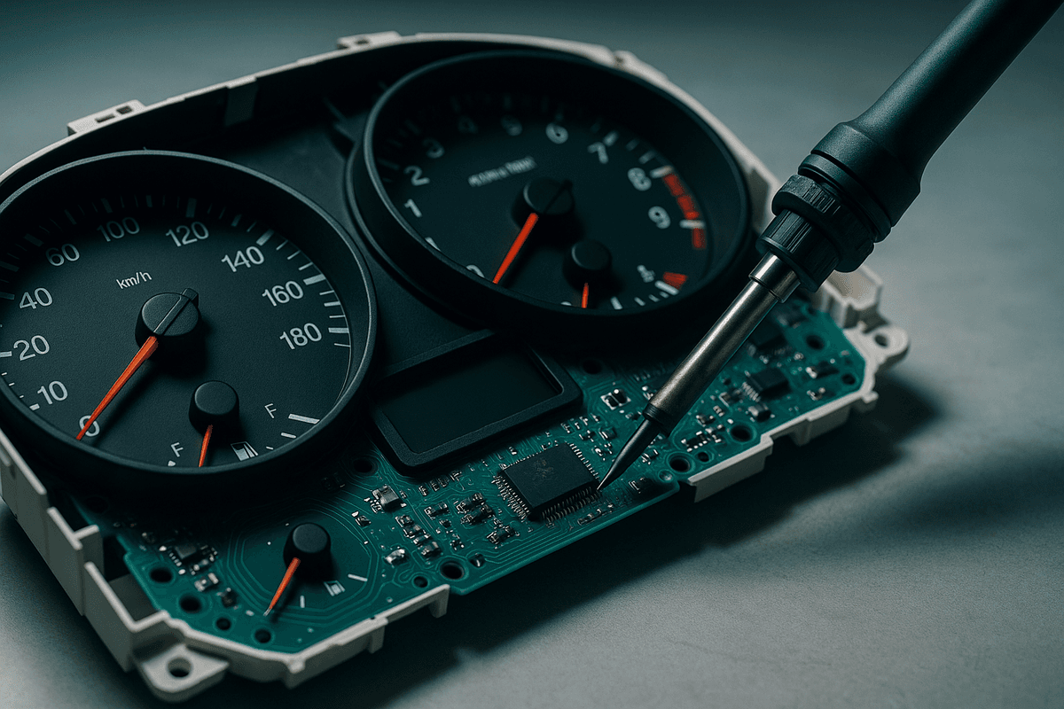 Réparation compteur voiture